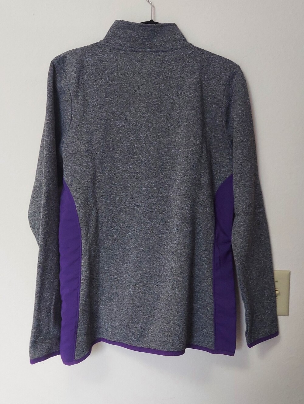 NWT NFL Team Apparel Woman's Size Large Vikings Full Zip Jacket Gray & Purple - Picture 5 of 7